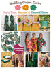 Dusty Rose, Mustard and Emerald Green Wedding Color Palette