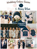 Blush and Navy Blue Wedding Color Palette 