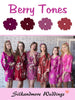Berry Toned Wedding Color Robes