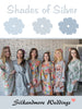 Shades of Silver Wedding Color Robes - Premium Rayon Collection 
