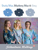 Dusty Blue, Blueberry Blue and Gray Color Robes - Premium Rayon Collection