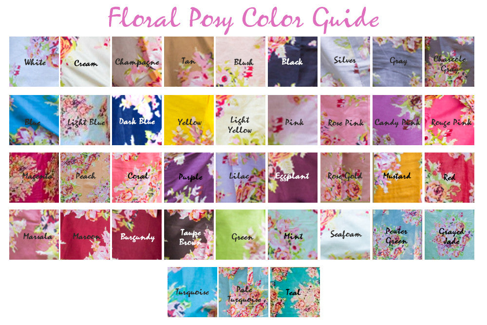 Floral Posy color guide