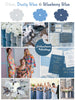 Silver, Dusty Blue and Blueberry Blue Wedding Color Robes- Premium Rayon Collection 