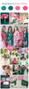 Forest Green and Shades of Pink Wedding Color Robes - Premium Rayon Collection 