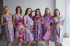  Lilac Floral Birthing Gowns