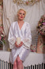 White Silk Lace Tissue Bridal Robe