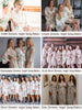 Dreamy Angel Song Pattern - Premium White Bridesmaids Robes