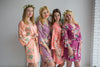Lilac, Plum and Peach Wedding Color Robes- Premium Rayon Collection