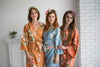 Dusky Blue, Copper and Rust Color Robes - Premium Rayon Collection