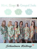 Mint, Sage and Grayed Jade Wedding Color Robes - Premium Rayon Collection