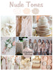 Nude Tones Wedding Color Robes - Premium Rayon Collection