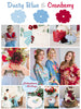 Dusty Blue and Cranberry Wedding Color Palette 