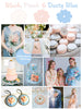 Dusty Blue, Peach and Blush Wedding Color Robes
