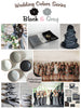 Black and Gray Wedding Colors Wedding Colors Palette 