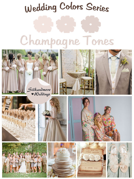 Champagne Tones Wedding Colors Palette