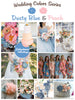 Product - Dusty Blue and Peach Wedding Colors Palette