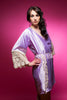 Lilac Silk Lace Bridesmaids Robe