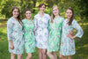 Mint and Sky Blue Wedding Colors Bridesmaids Robes