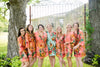 Mismatched Large Floral Blossom8 Robes in bright tones