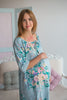 Mommies in Silver Floral Night Gowns