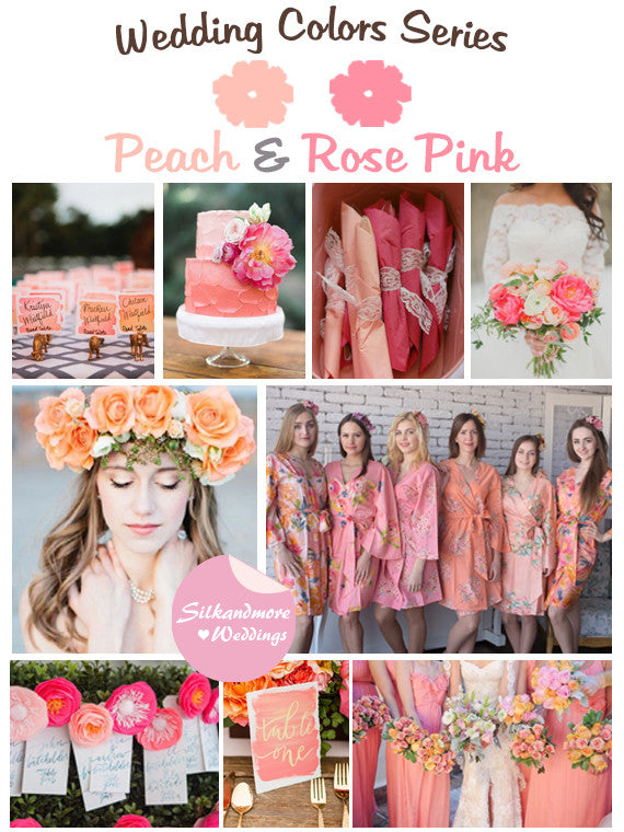 Peach and Rose Pink Wedding Color Palette