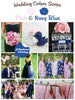 Navy Blue and Pink Wedding Colors