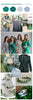 Emerald Green, Forest Green, Silver and Gray Wedding Color Robes - Premium Rayon Collection