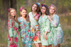 Assorted Shades of Mint | SilkandMore Robes