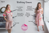 Pink Floral Birthing Gowns