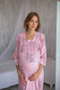 Mommies in Light Pink Floral Night Gowns