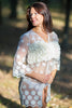 Oh Fay White Floral Lace Bridal Boudoir Robe
