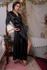 Black Silk Lace Bridesmaids Robe
