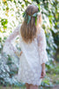 Oh Fay White Floral Lace Bridal Robe