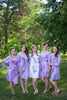Lilac Climbing Vines Robes for bridesmaids