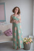 Mommies in Sage Floral Night Gowns