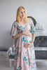 Mommies in Pink Maternity Caftans