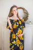 Mommies in Sunflower Maxi Dresses