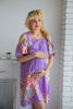 Mommies in Lavender Floral Shift Dresses 