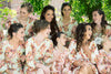 Mint Floral Robes for bridesmaids | Getting Ready Bridal Robes