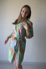 Mint Batik Watercolor Robes for bridesmaids | Getting Ready Bridal Robes