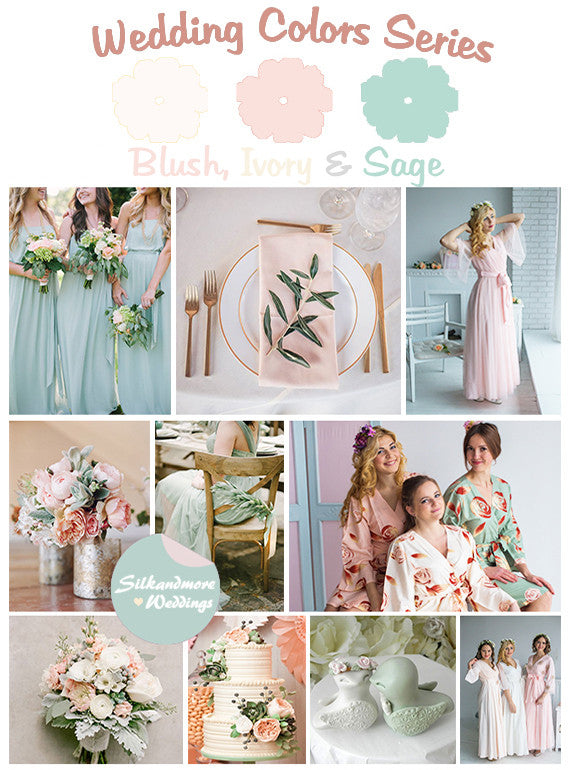 Blush, Ivory and Sage Wedding Color Palette