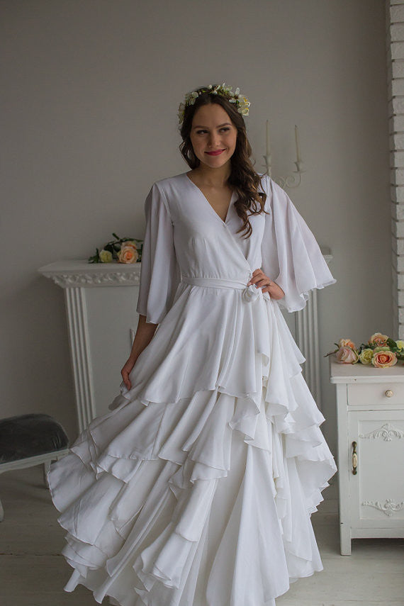 Bridal Robe from my Paris Inspirations Collection - Naughty Ruffles in White