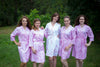 Pink Cherry Blossom Robes for bridesmaids
