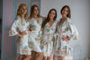 Dreamy Angel Song Pattern - Premium White Bridesmaids Robes 