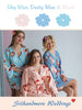 Sky Blue, Dusty Blue and Blush Wedding Color Robes- Premium Rayon Collection 