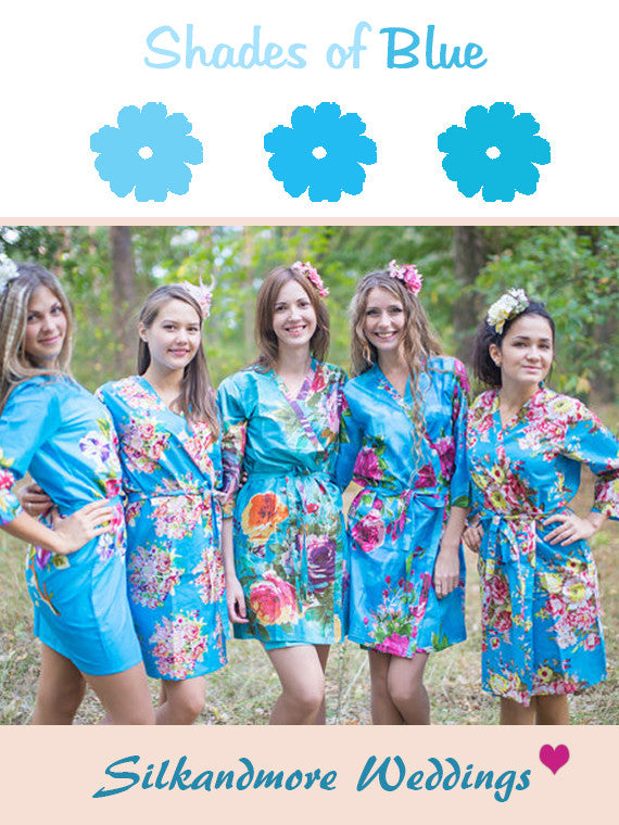 Assorted Blues | SilkandMore Robes