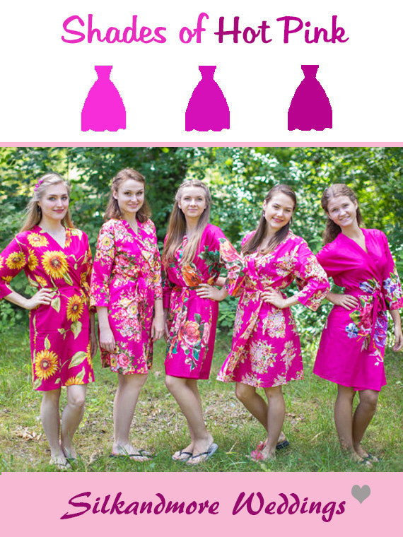 Assorted Magenta Robes | SilkandMore Robes