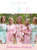 Mint and Pink Wedding Color Robes