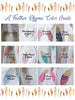 A feather rhyme Pattern Color Guide