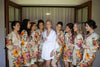 Cream Large Floral Blossom Robes for bridesmaids | Getting Ready Bridal Robes